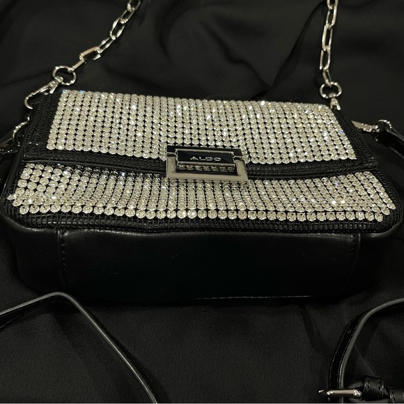 Aldo Silver and Black Rhinestone Bag Set - Picture 7 of 7
